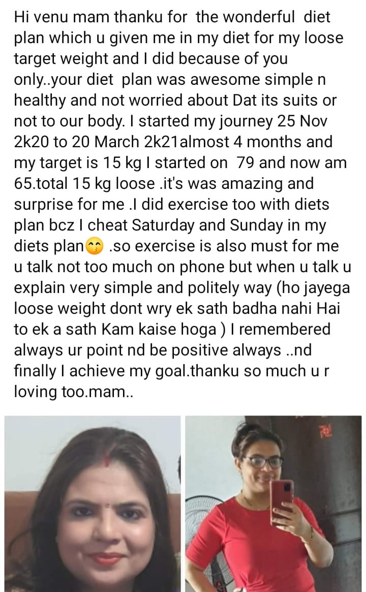 Dietician Venu Aggarwal Das