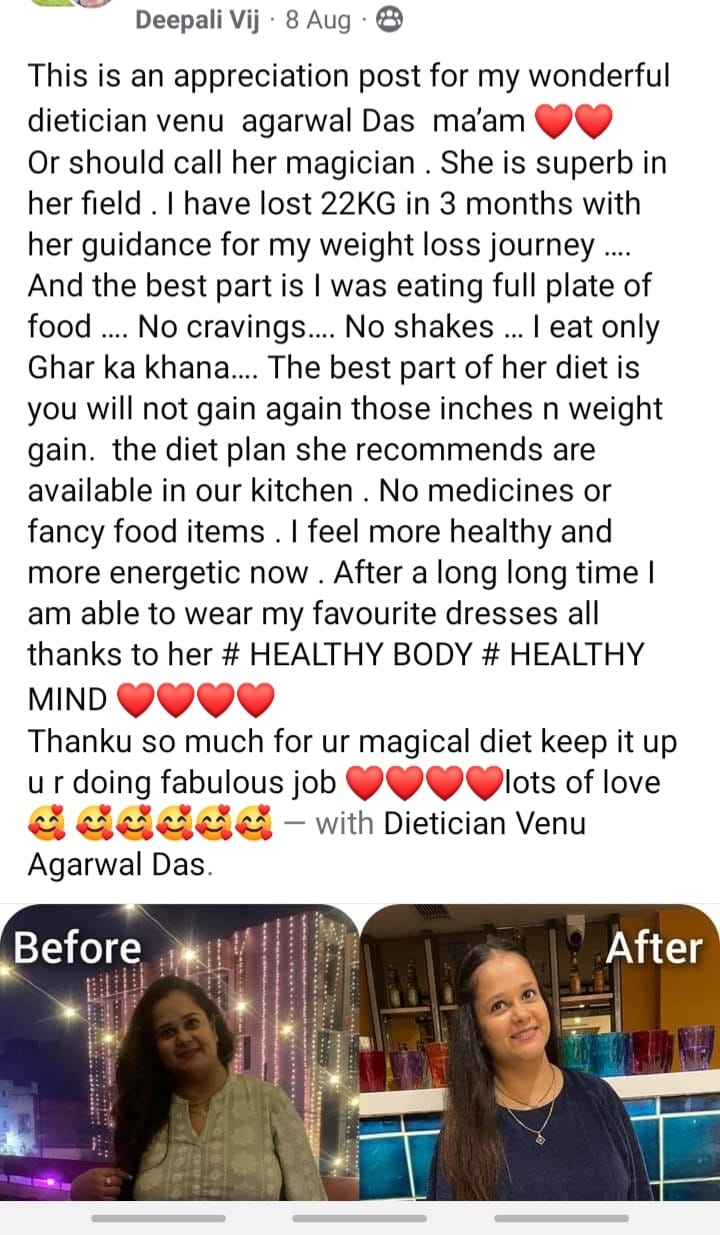Dietician Venu Aggarwal Das