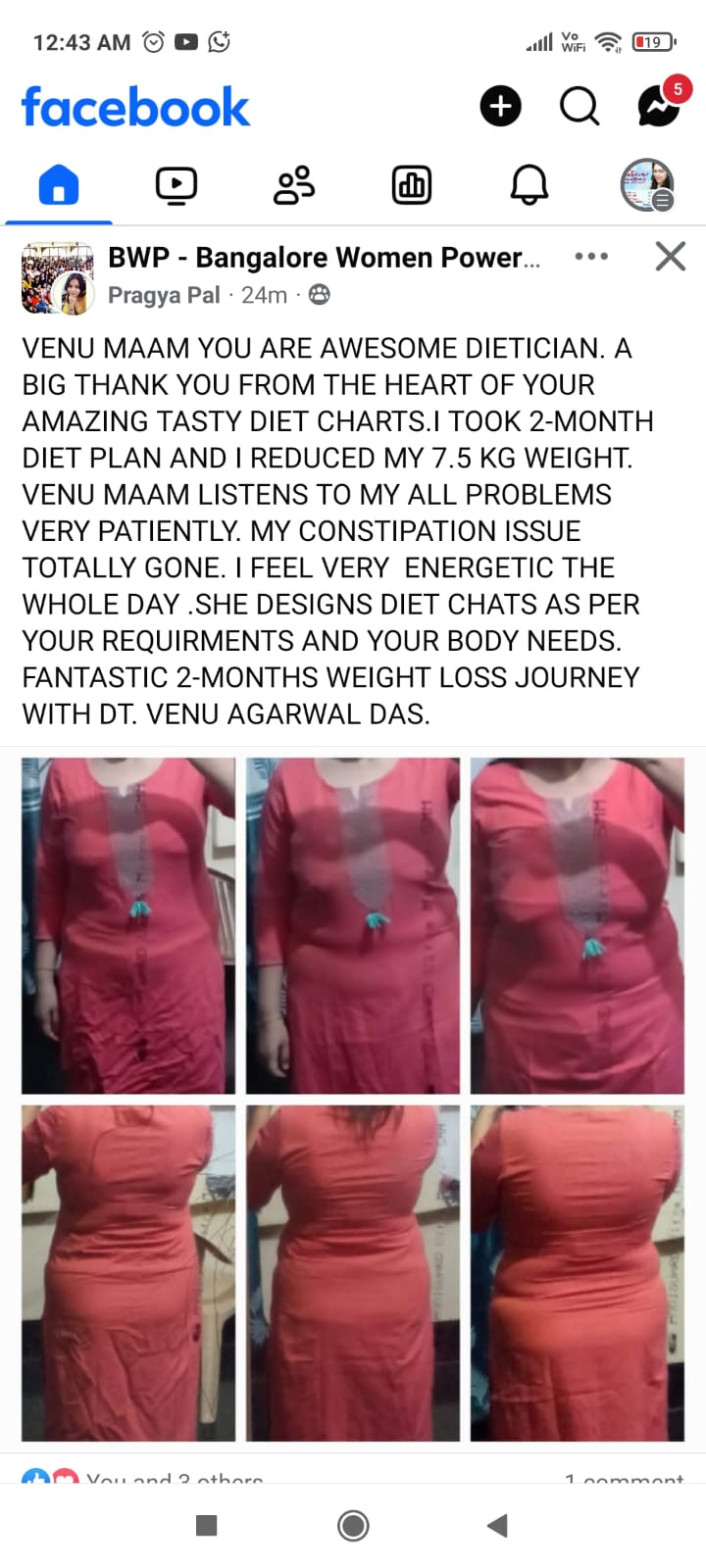 Dietician Venu Aggarwal Das