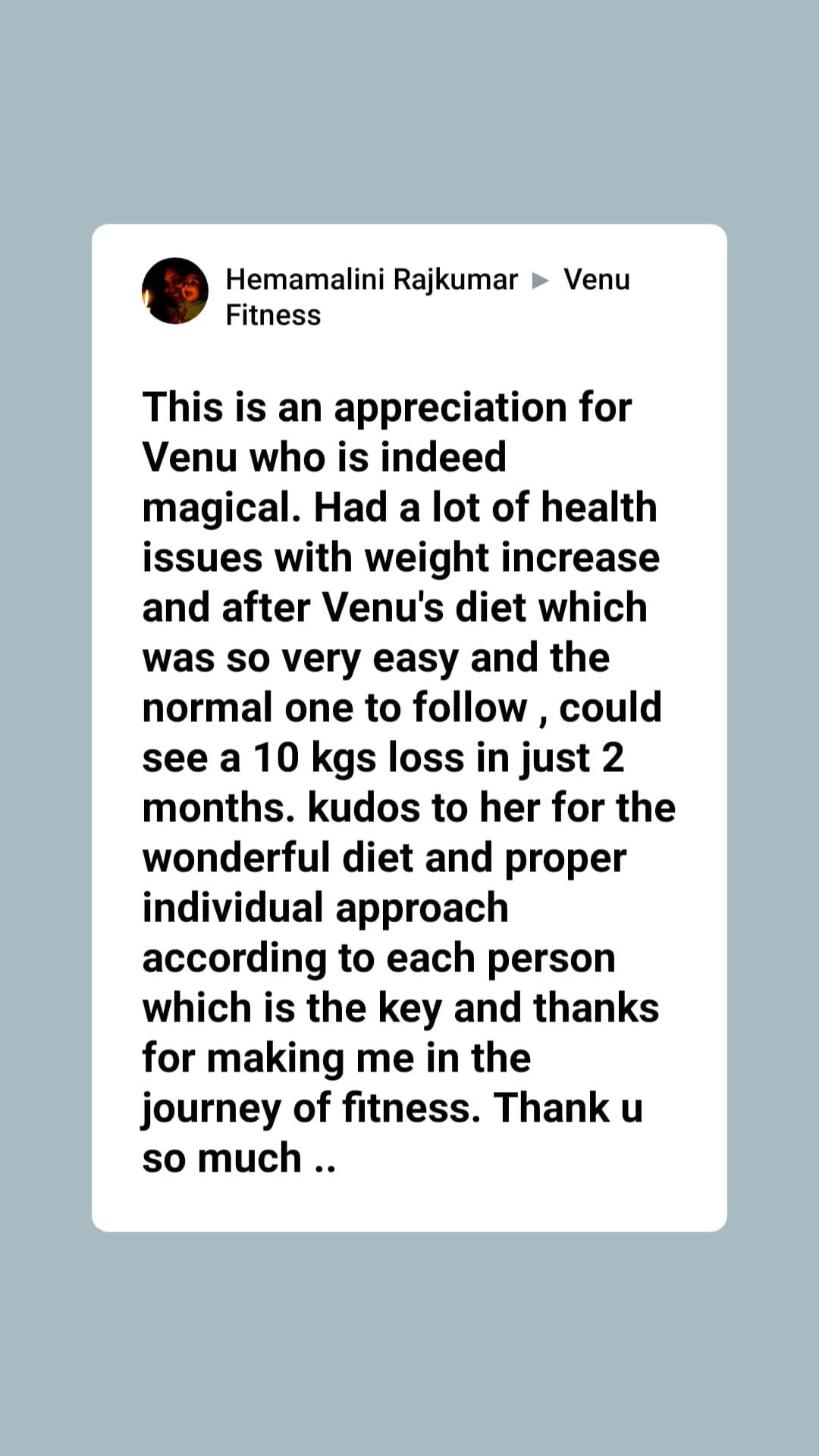 Dietician Venu Aggarwal Das